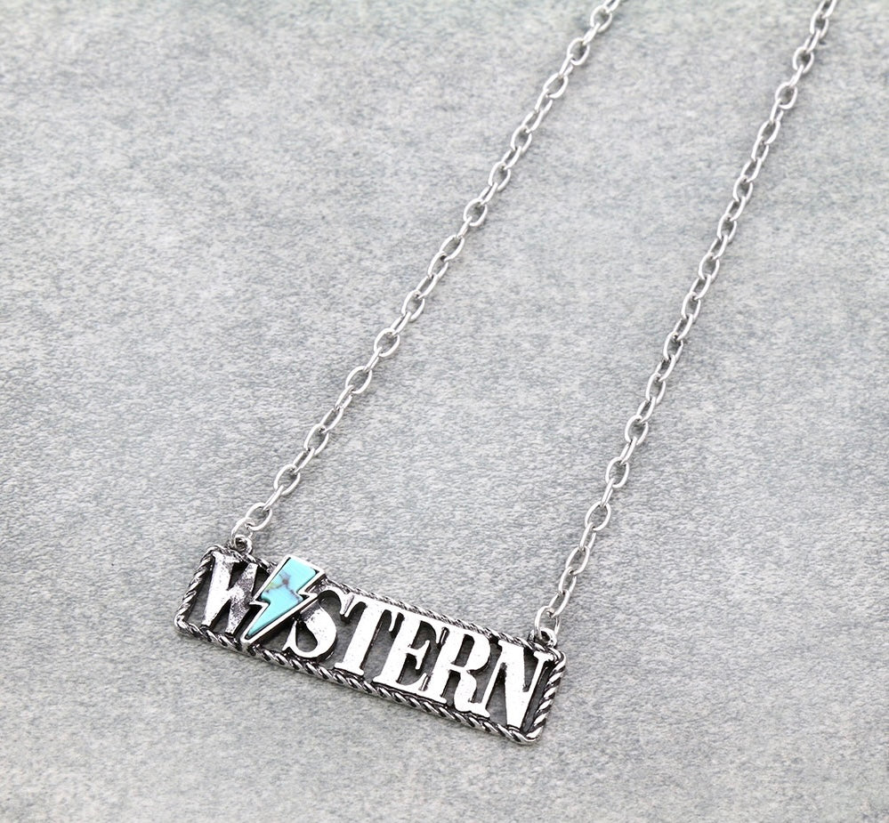 Western bar necklace
