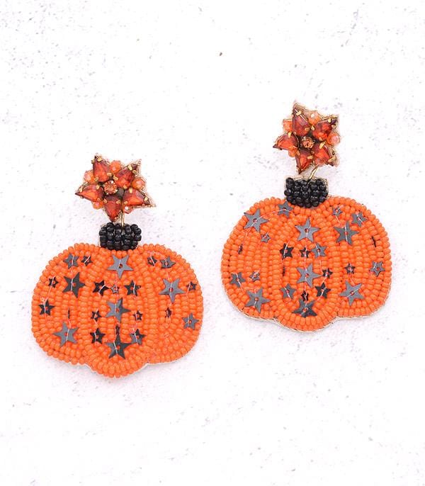 Halloween beaded earrings Southwest Bedazzle jewelz