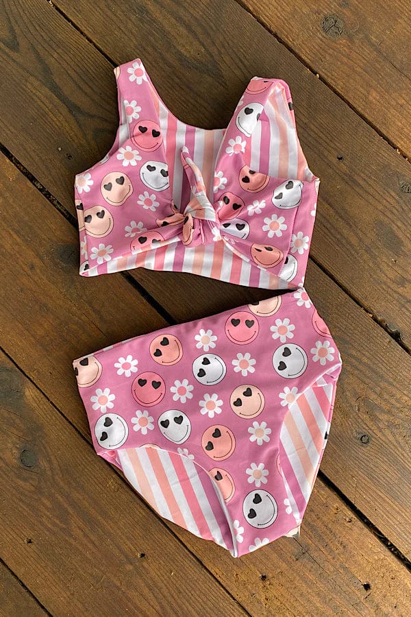 light pink swim dress Western baby girls swim suit – Southwest Bedazzle