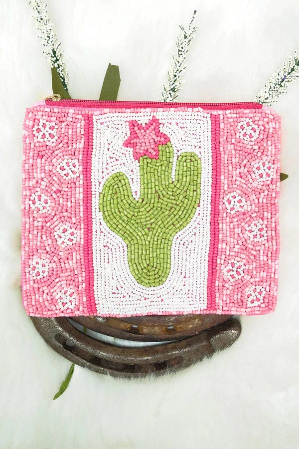 cactus coin Large Beaded cactus coin clutch – Southwest Bedazzle