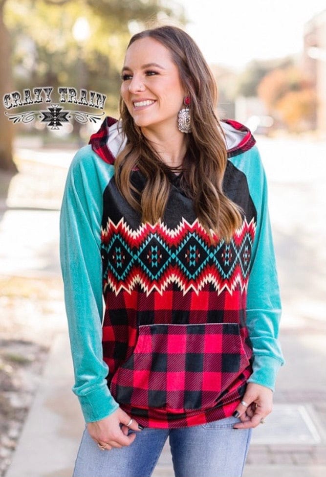 Leave her wild velvet hoodie – Southwest Bedazzle