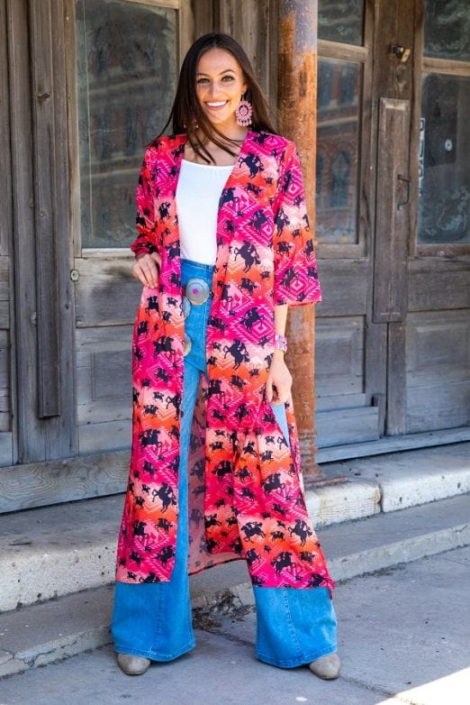 Pink Cowgirl COVER UP/DUSTER – Southwest Bedazzle