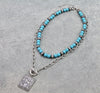 Layered Cowboy turquoise necklace