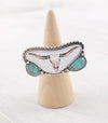 Turquoise Steer Southwest Ring
