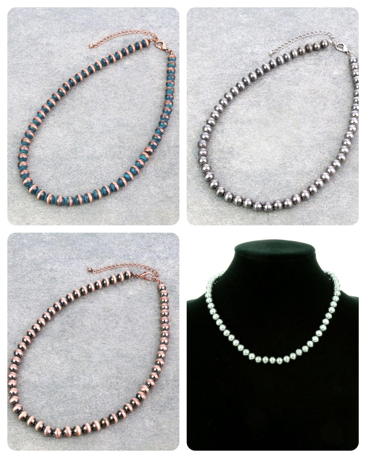 18” Navajo pearl necklace Southwest Bedazzle jewelz