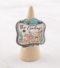 Turquoise cowboy Southwest Ring