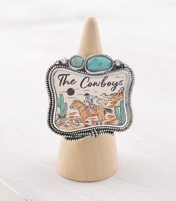 Turquoise cowboy Southwest Ring