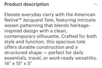 American Native XL TOTE