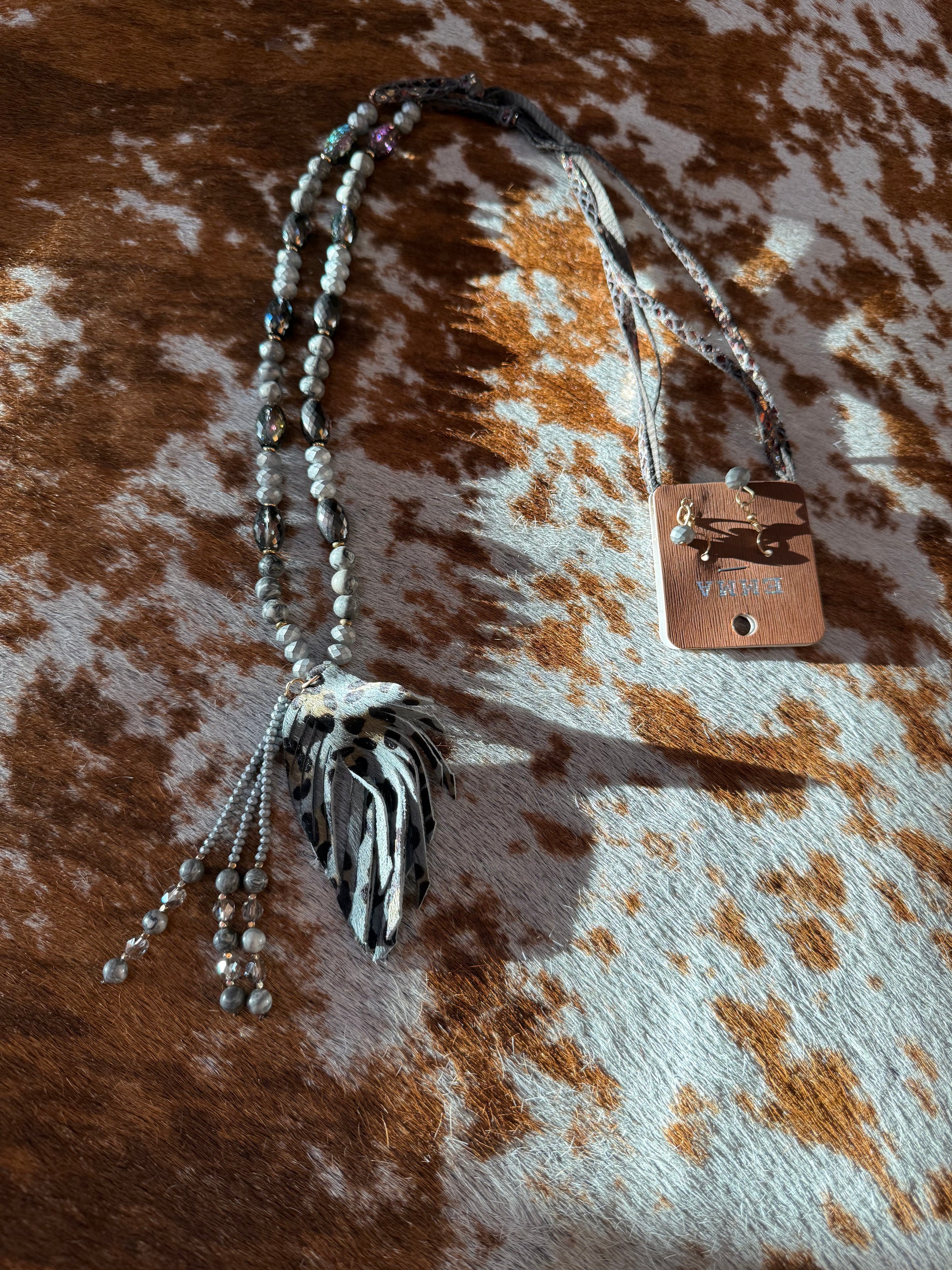 Southwestern Turquoise stone Necklace   Long