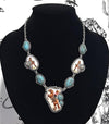 Cowgirl Western Turquoise charm necklace