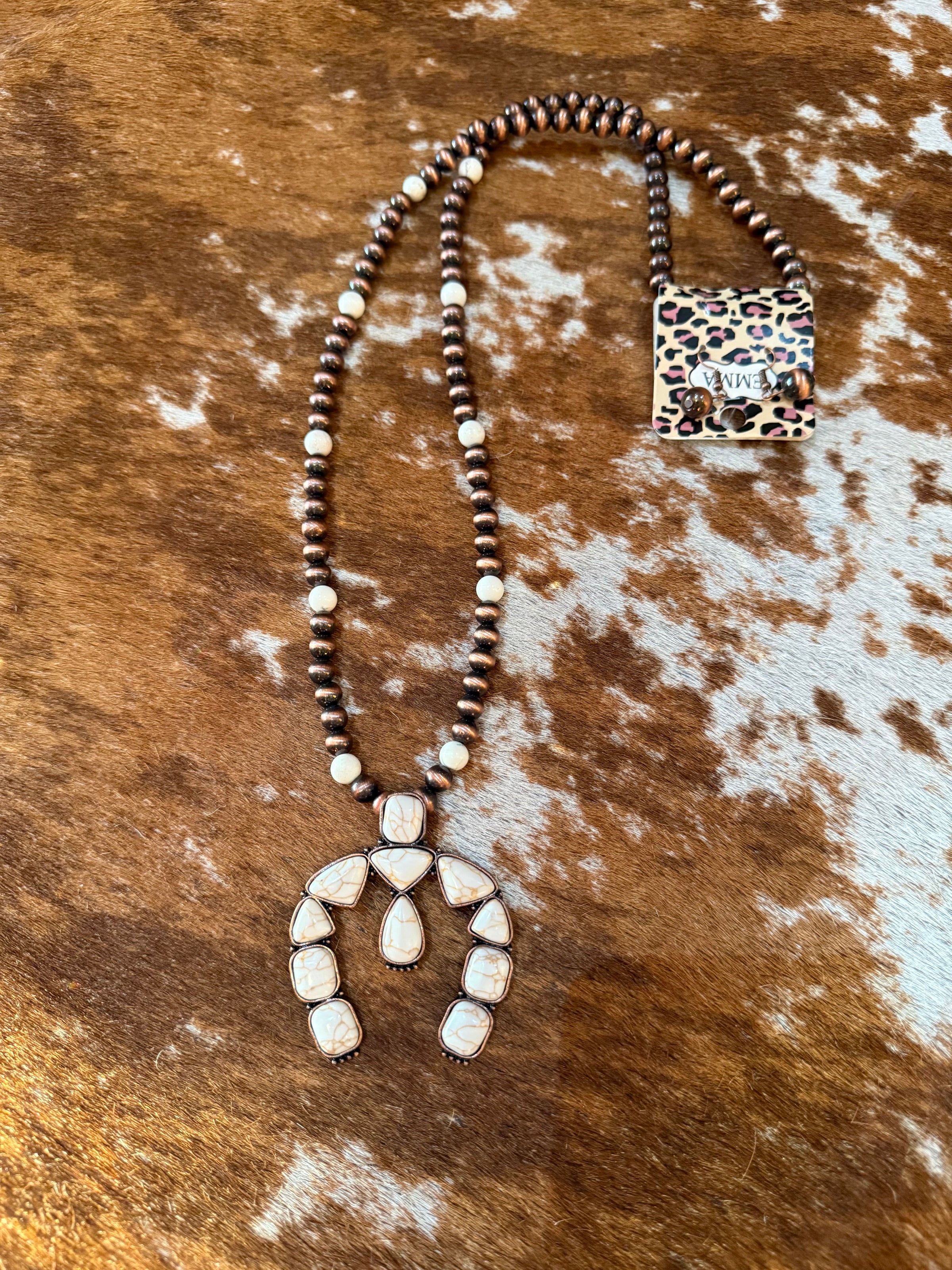 Southwestern Turquoise stone Necklace   Long