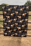 Texas plains Christmas BLANKET  reversible
