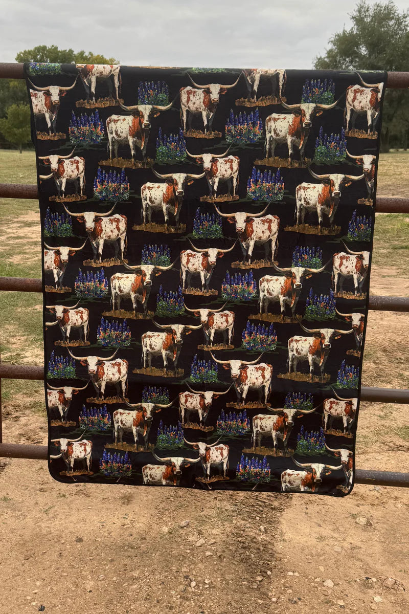 Texas plains Christmas BLANKET  reversible