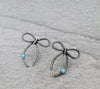 Bow rope earrings
