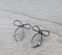 Bow rope earrings
