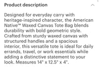 American Native XL TOTE