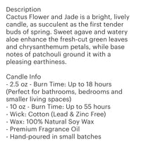 Cactus candle 10oz   BARREL