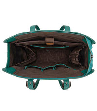 Large Trinity Ranch Cowhide WORK Tote