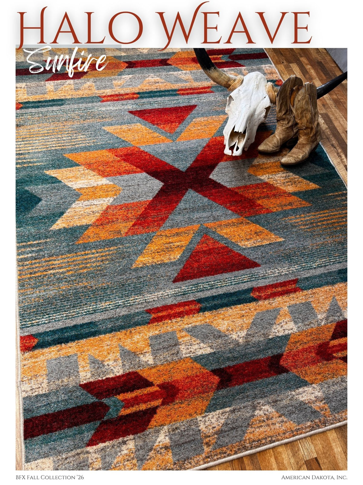 Halo weave Sunfire area rug