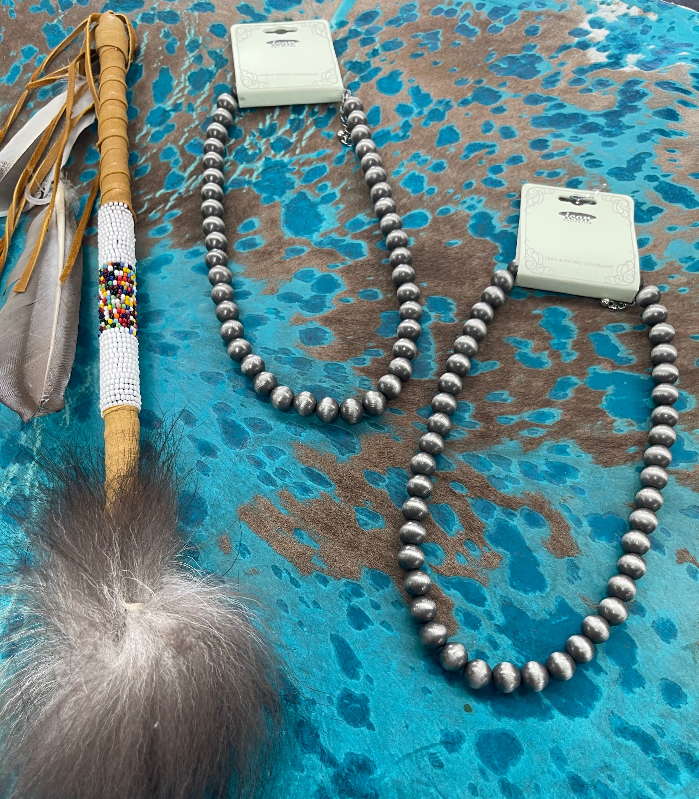 Western Navajo pearl 10mm necklace