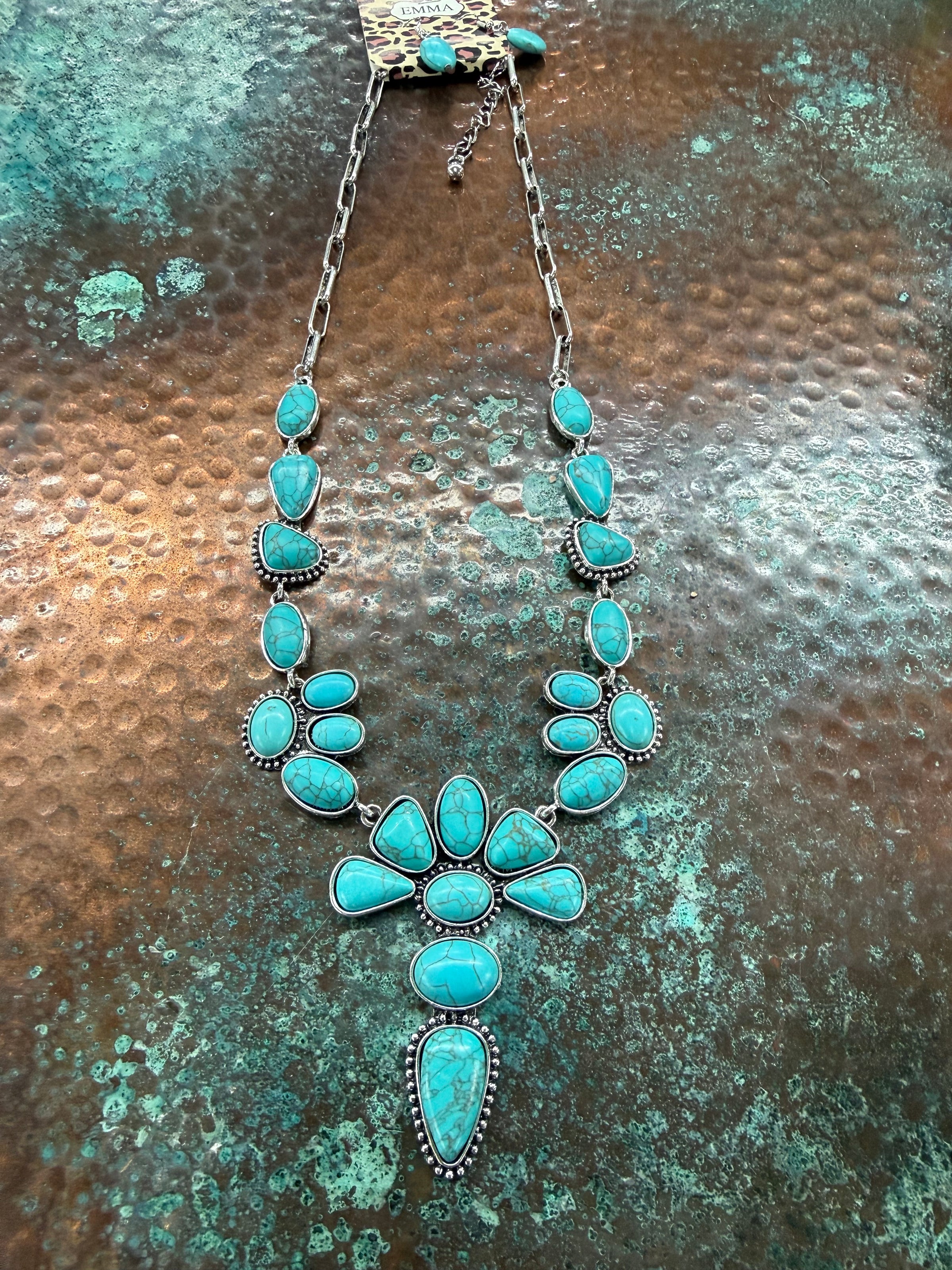 Southwestern Turquoise stone Necklace