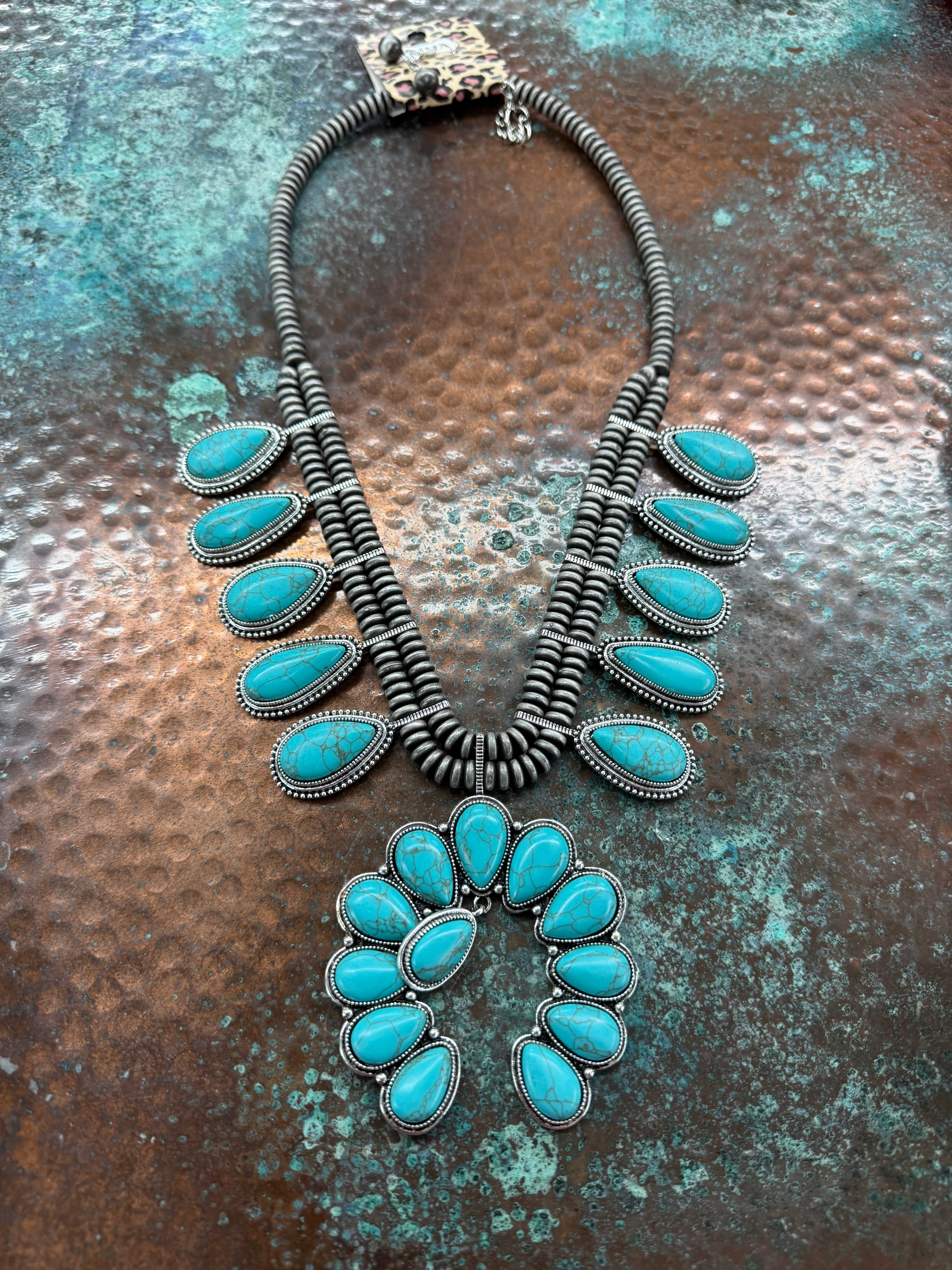 Southwest turquoise necklace – Southwest Bedazzle