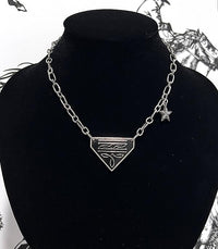 Boot stitch necklace