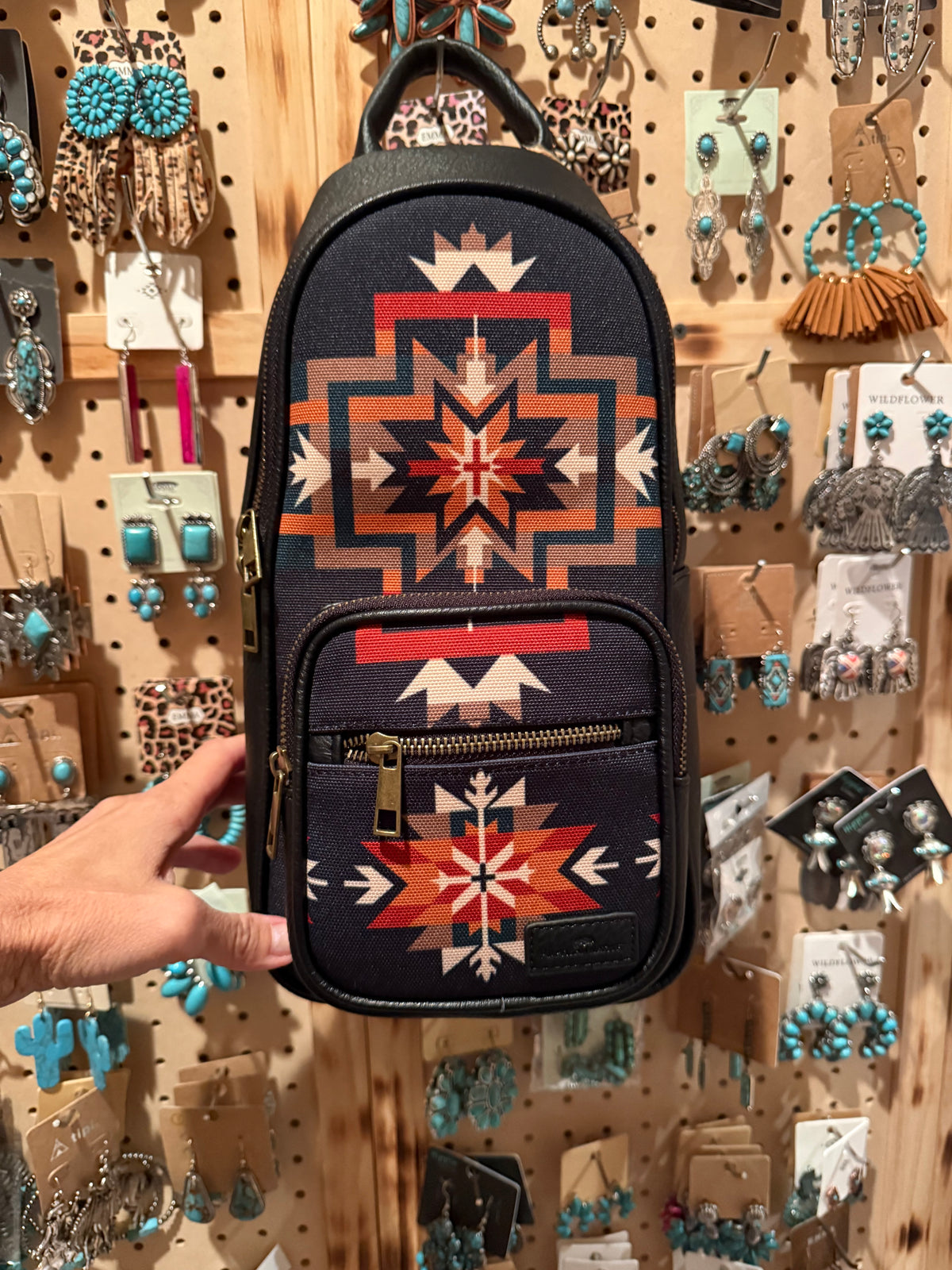 American Native Winter  Heirloom Sling bag