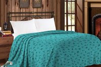 Branded Western throw blanket  twin