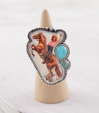 Turquoise cowgirl Southwest Ring