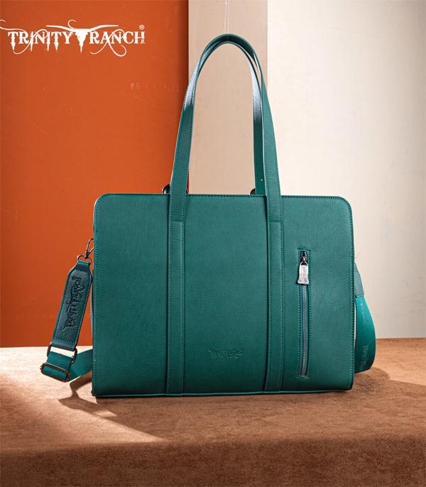 Large Trinity Ranch Cowhide WORK Tote