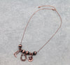 Western Rodeo charm necklace in copper