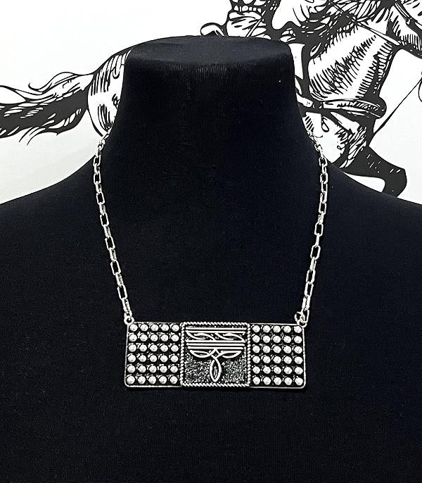 Boot stitch necklace