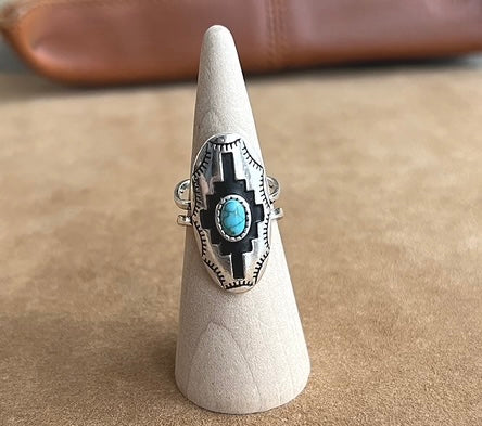 Western Aztec cuff RING
