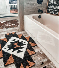 Aztec rodeo rug