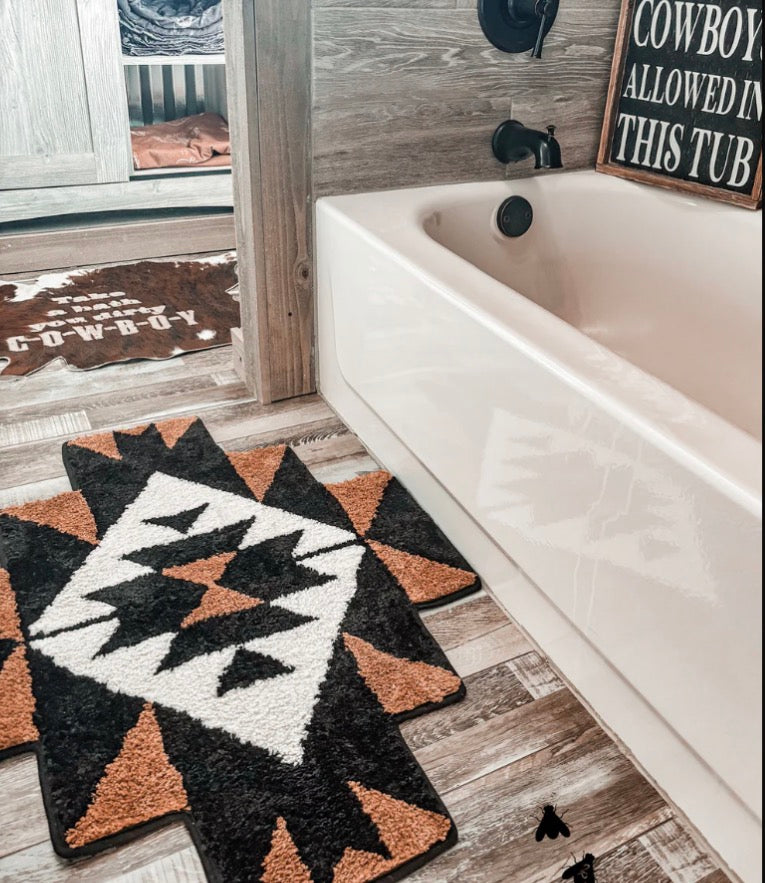 Aztec rodeo rug