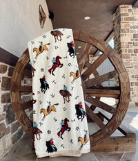 HUGE King Southwest LUXURY flannel BLANKET