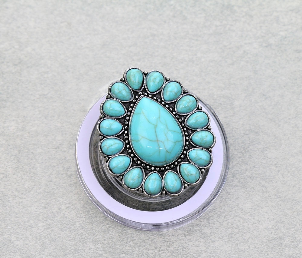 Magsafe turquoise phone grip & stand