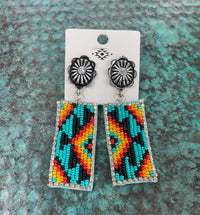 Southwestern beaded EARRINGS