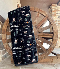 HUGE King Southwest LUXURY flannel BLANKET