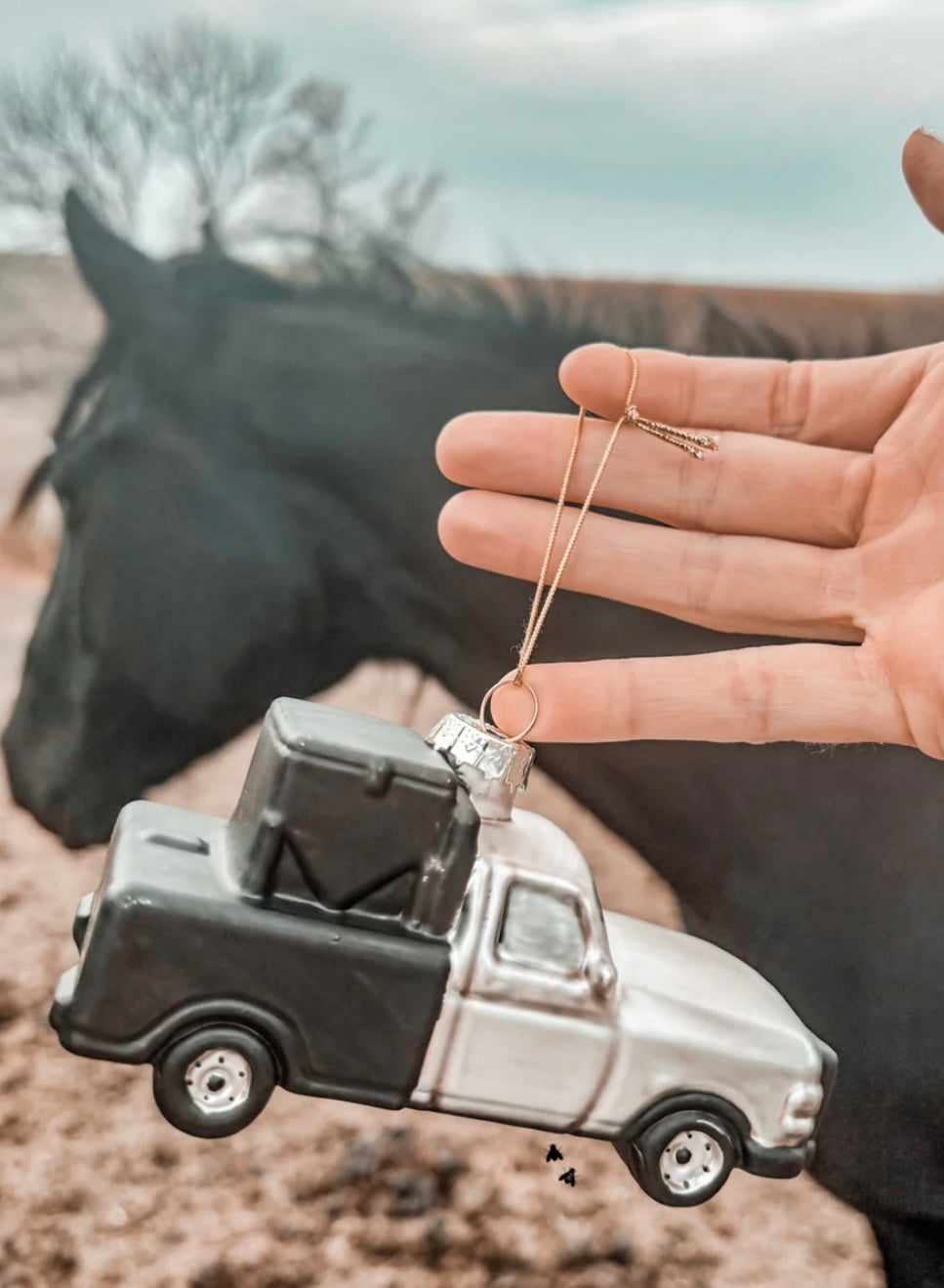 Blown glass Hoper Christmas ornament