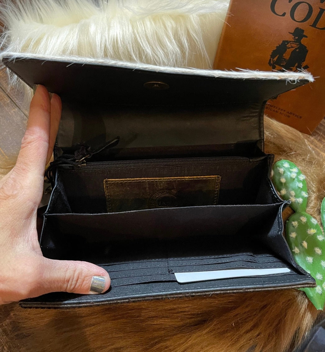 Western cowhide wallet