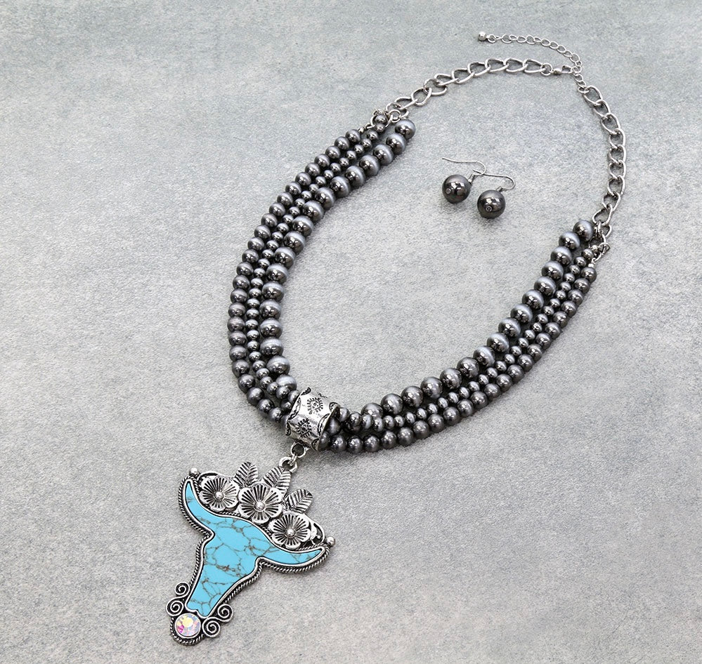 XL Southwest Steer neckalce