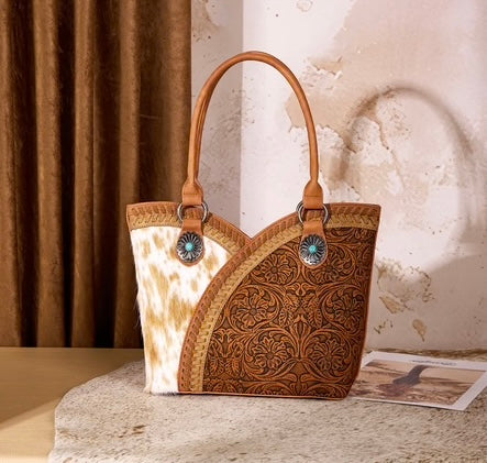 Montana West cowhide purse