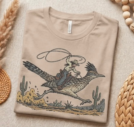 Cowboy road runner Bella canvas TEE