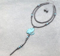 Turquoise drop neckalce