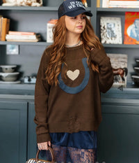 Worn Lucky knit sweater