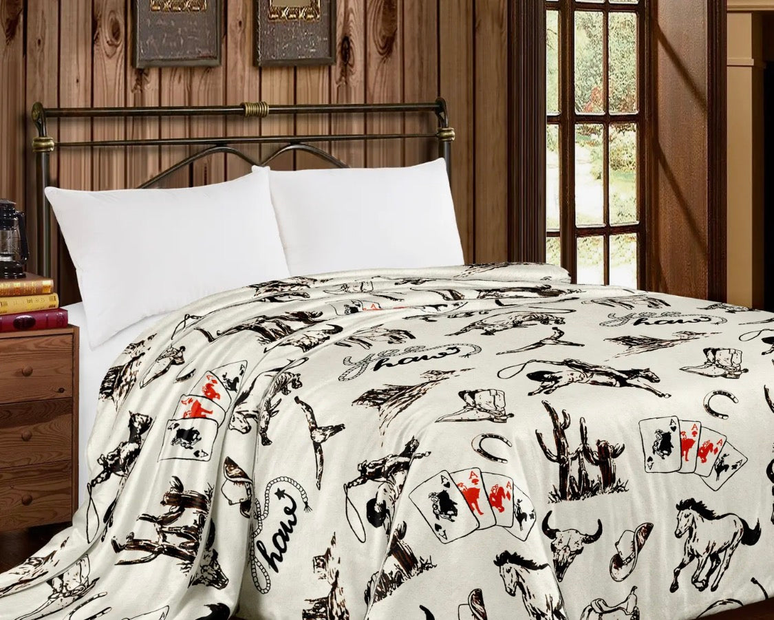 King Southwest LUXURY flannel BLANKET