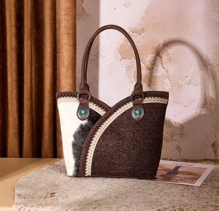 Montana West cowhide purse