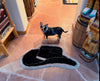 Moody Cowboy hat Rug in black